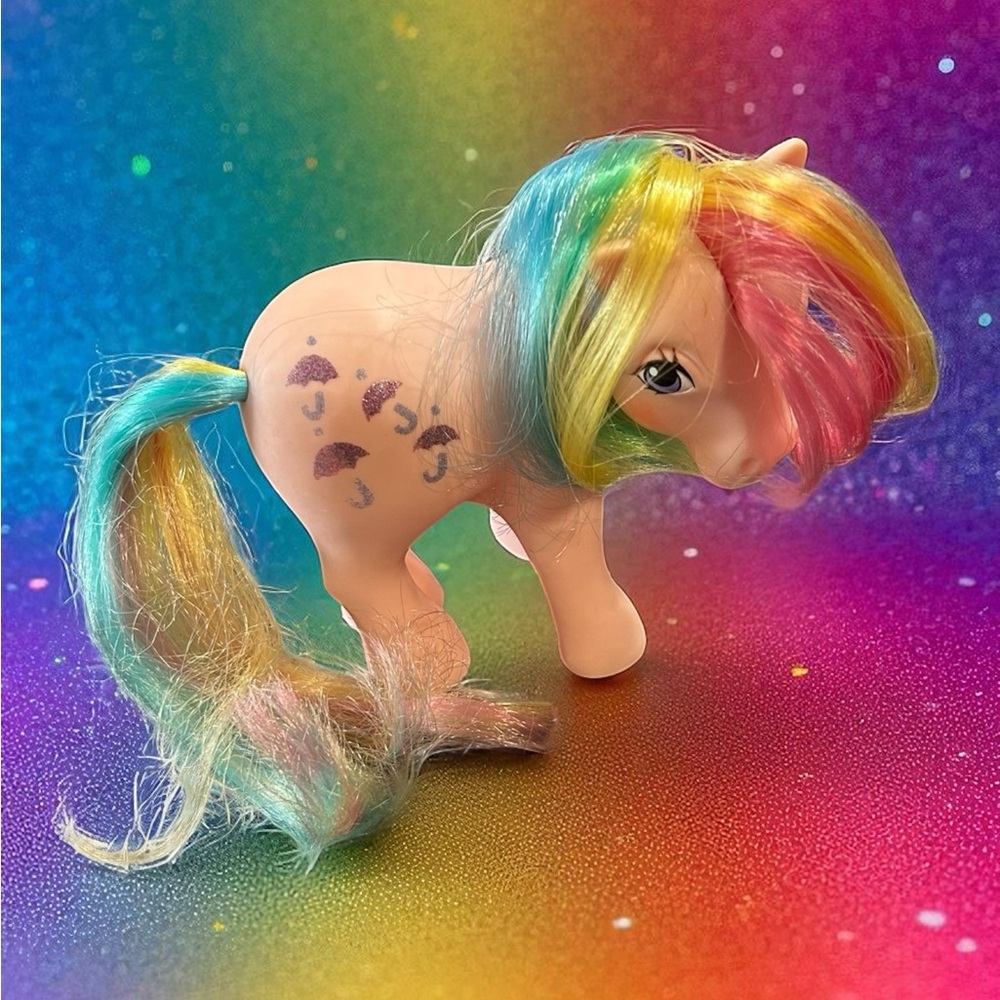 MLP G1 MY LITTLE PONY Rainbow Mane Pony Toy